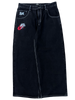 OG Black Wide Leg GLOE Dragon Jeans V1