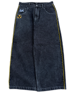 Black Wide Leg GLOE Nuke Jeans