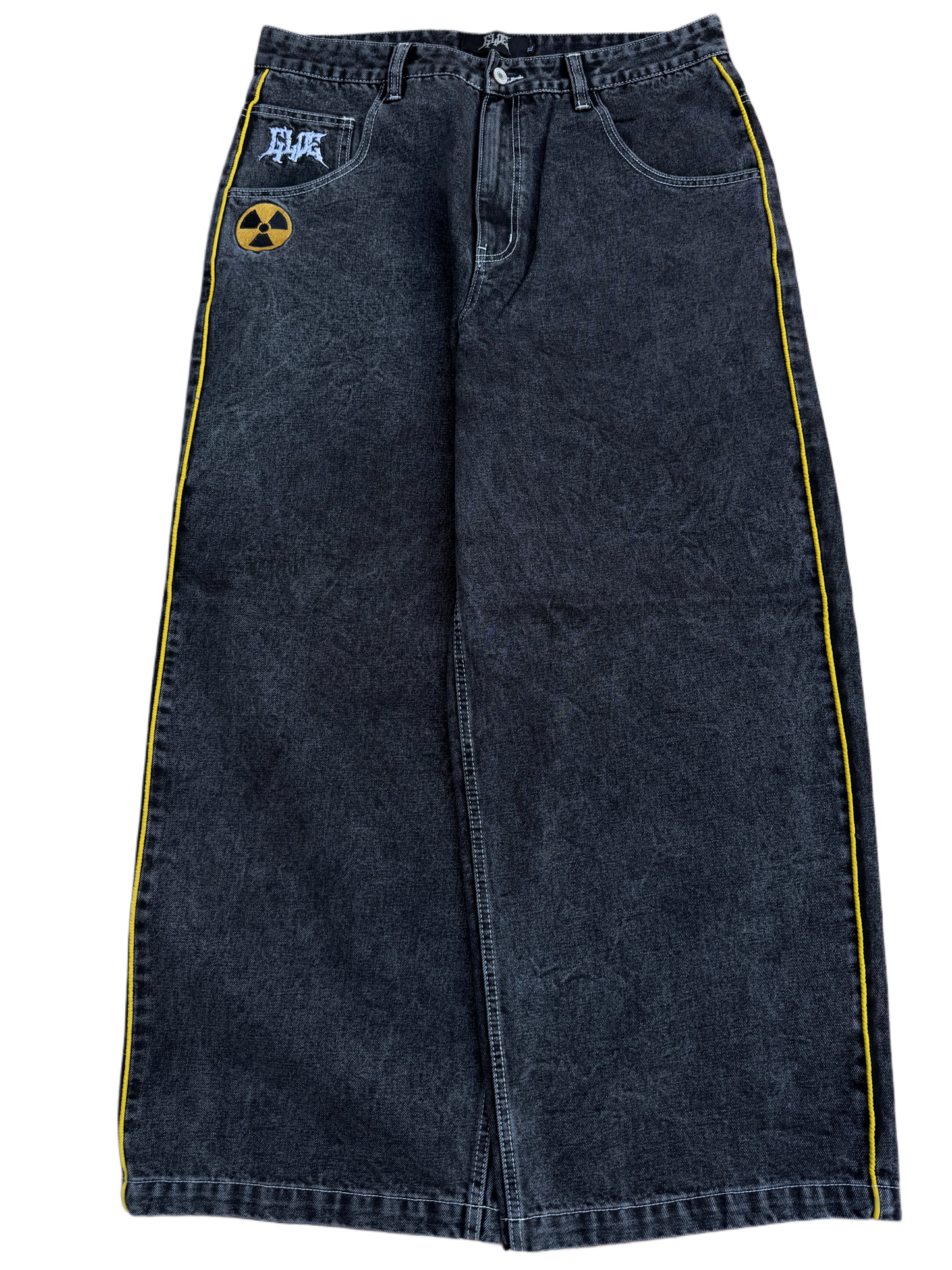 Black Wideleg GLOE Nuke Jeans