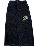 Black Wide Leg GLOE Nuke Jeans