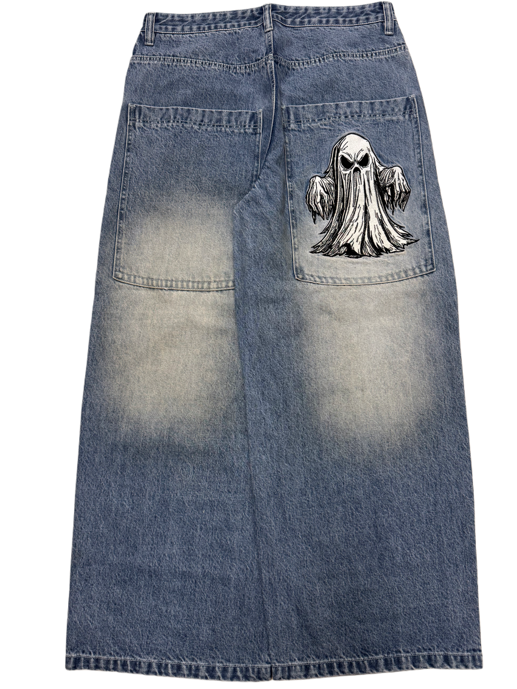 Blue Wash Wide Leg GLOE Ghost Jeans