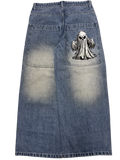 Blue Wash Wide Leg GLOE Ghost Jeans