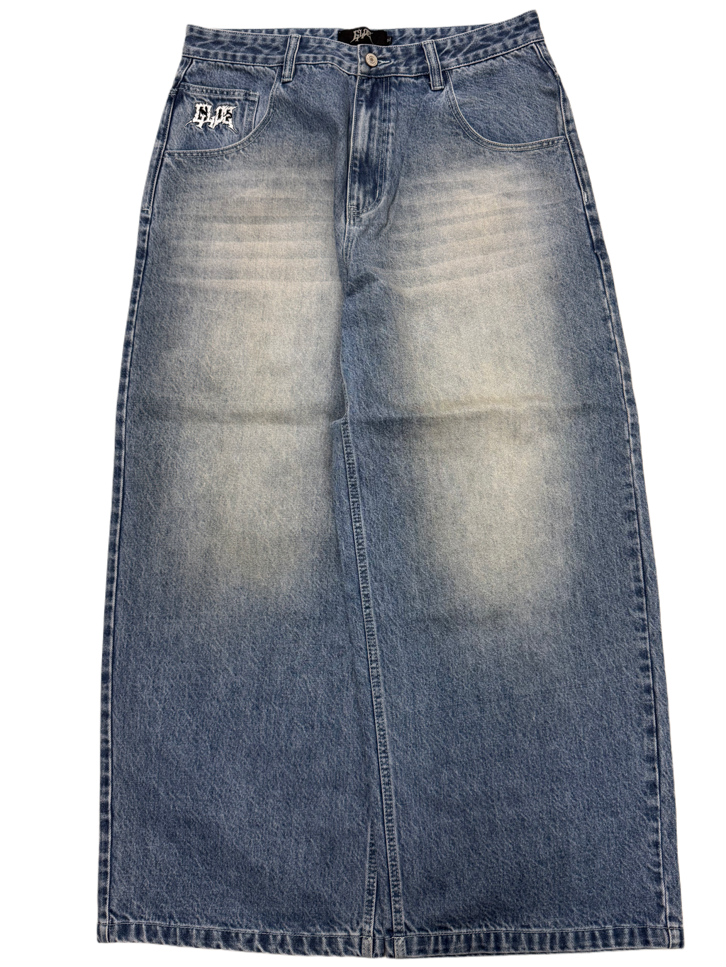 Blue Wash Wide Leg GLOE Ghost Jeans