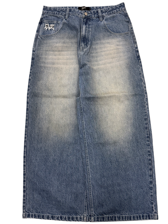 Blue Wash Wide Leg GLOE Ghost Jeans