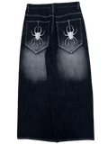 Dark Wash Wide Leg GLOE Spider Jeans - Gloe Product, Inc.