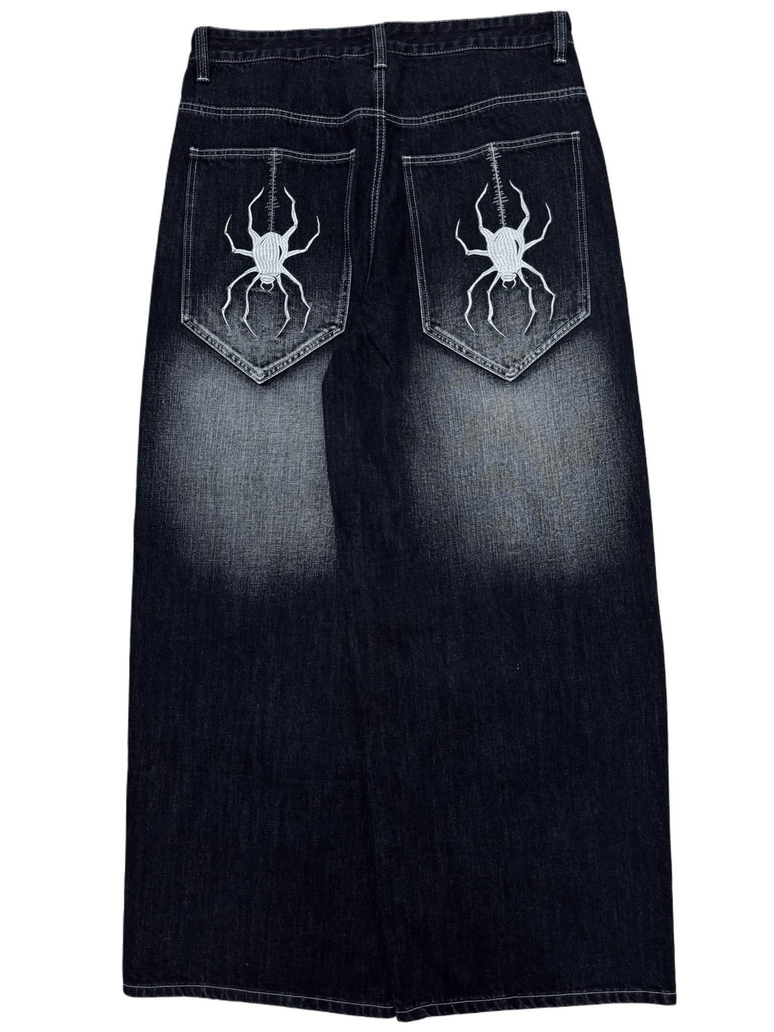 Dark Wash Wide Leg GLOE Spider Jeans - Gloe Product, Inc.