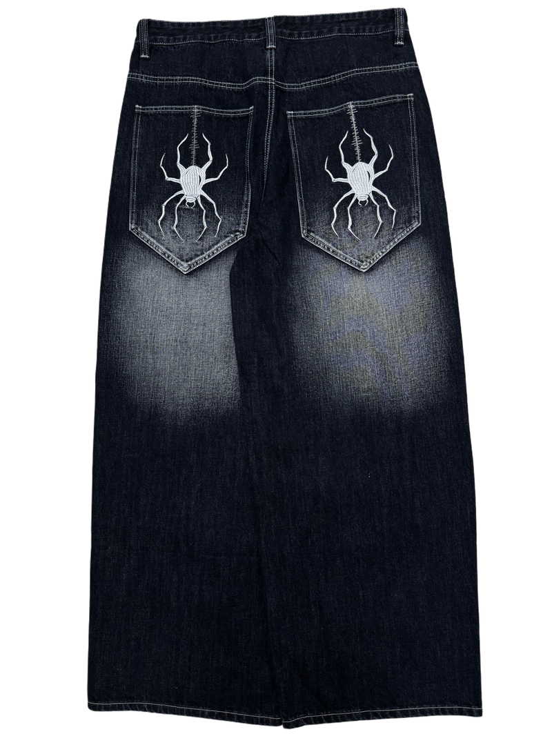 Dark Wash Wide Leg GLOE Spider Jeans