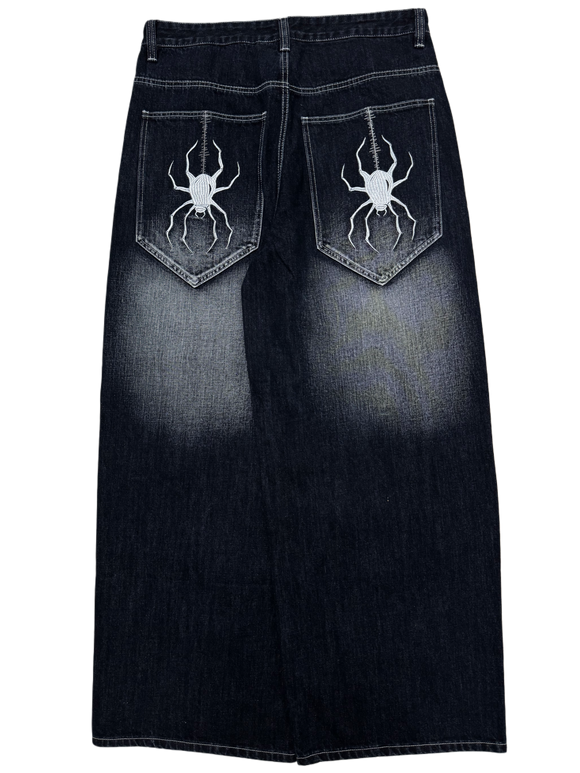 Dark Wash Wide Leg GLOE Spider Jeans