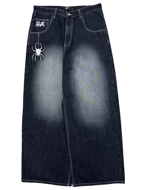 Dark Wash Wide Leg GLOE Spider Jeans