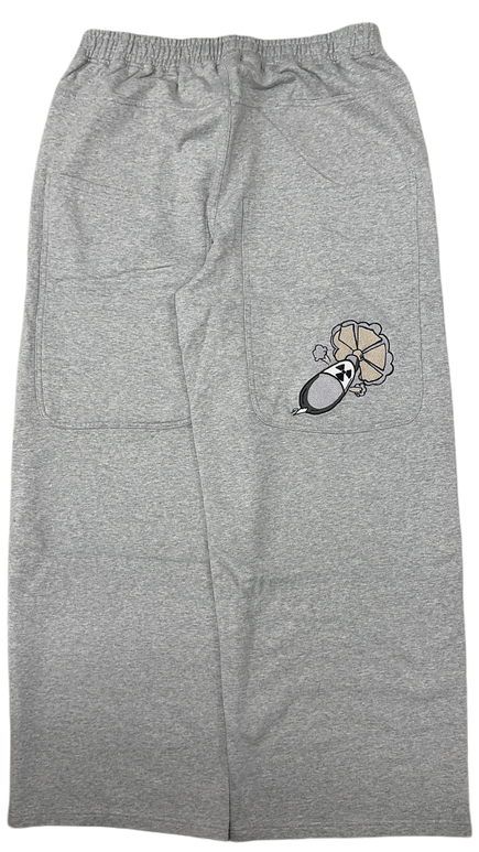 Grey GLOE Wide Leg Nuke Sweats