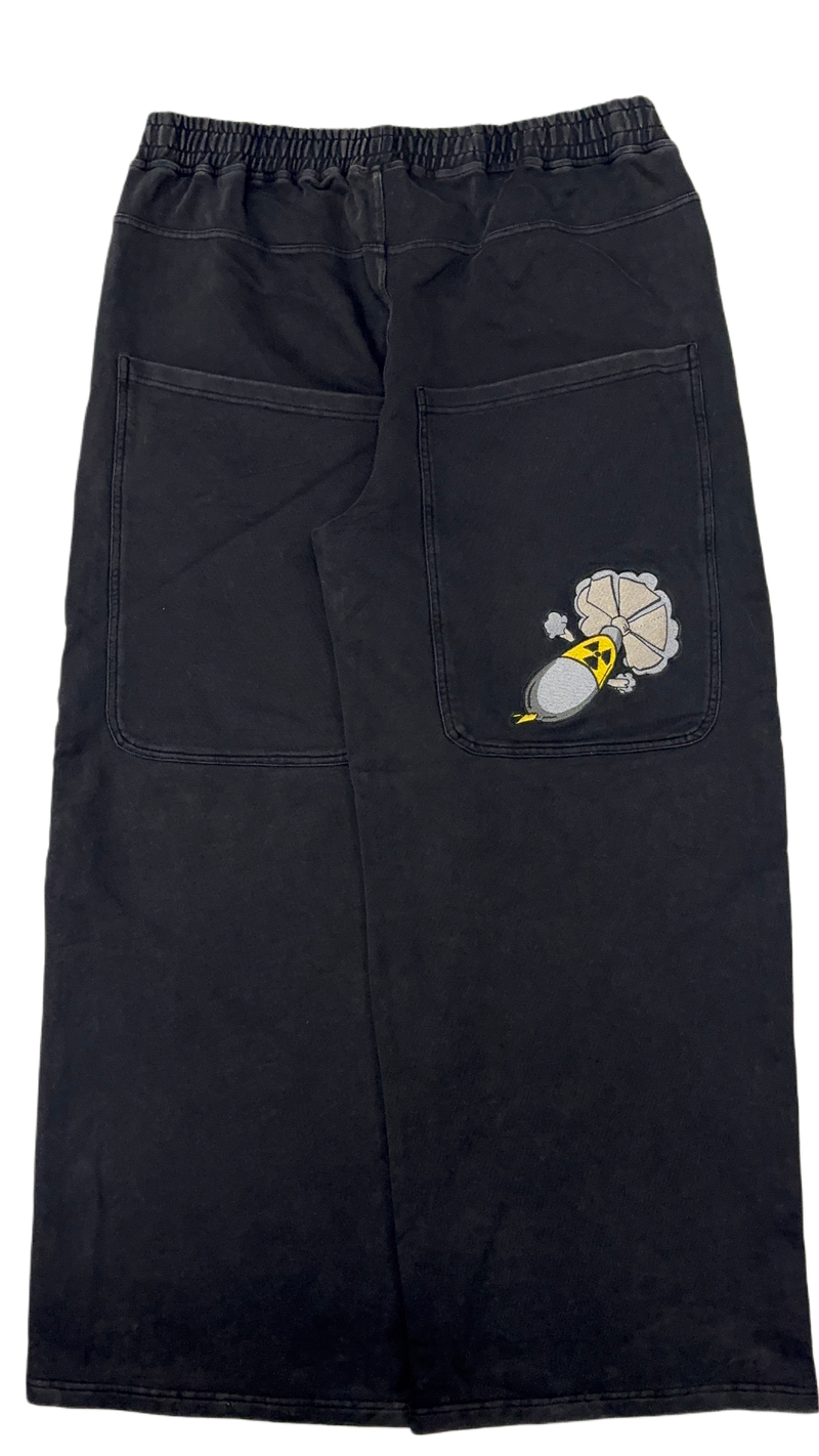 Black GLOE Wide Leg Nuke Sweats