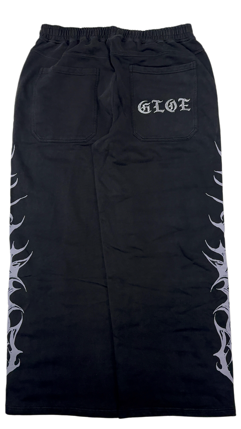 Black GLOE Baggy Tribal Sweats V2