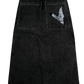 Black Wideleg GLOE Bat Jeans