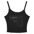 Black Cursive GLOE Crop Top
