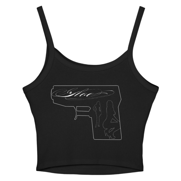 Black Cursive GLOE Crop Top
