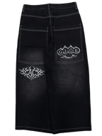 AC X GLOE BLACK WIDE LEG JEANS V3