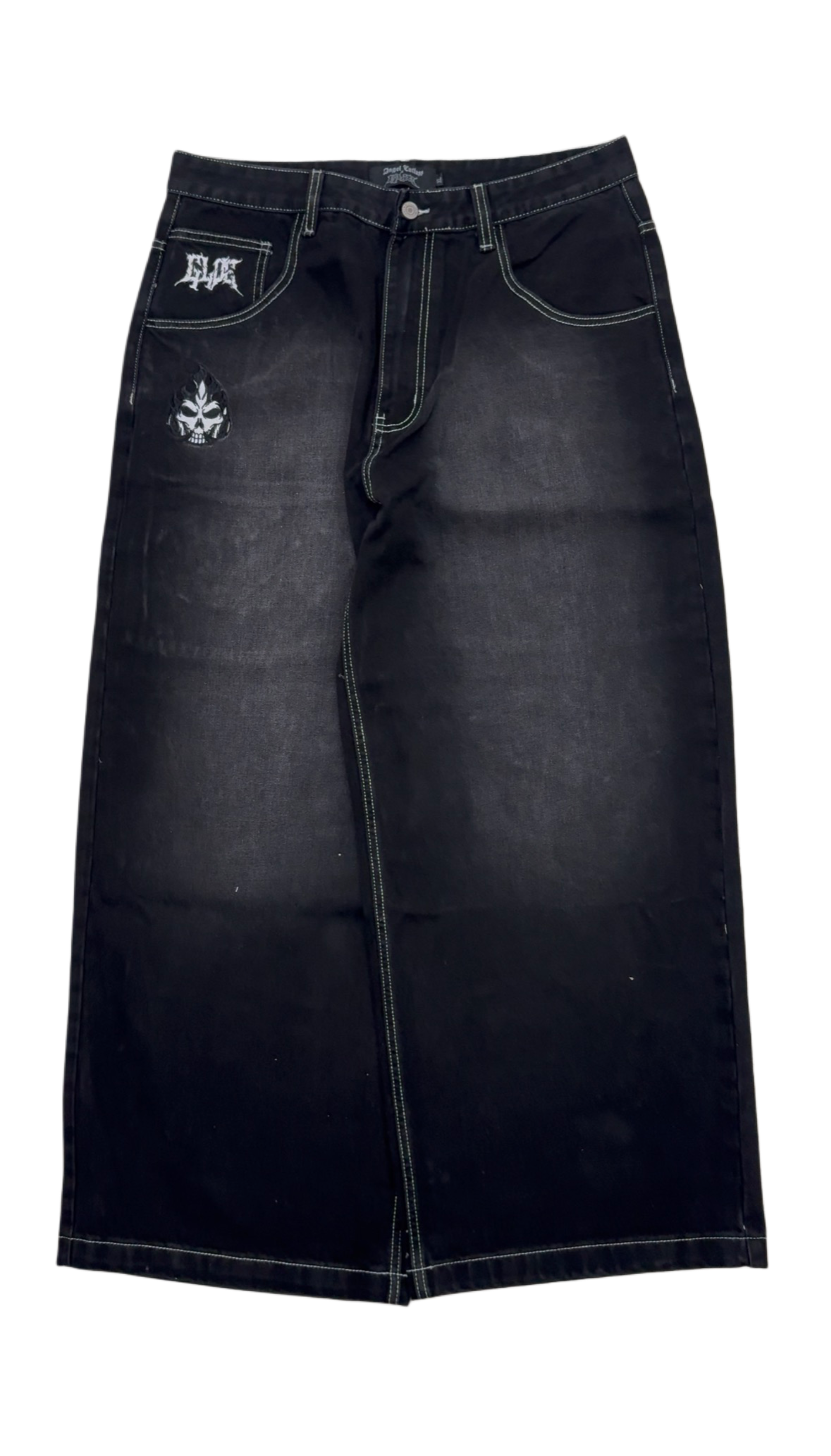 AC X GLOE BLACK WIDE LEG JEANS V3