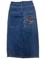 Blue Wide Leg GLOE Tank Jeans