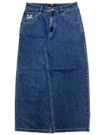Blue Wide Leg GLOE Tank Jeans
