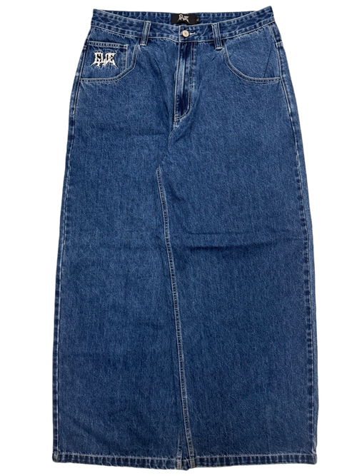 Blue Wide Leg GLOE Tank Jeans