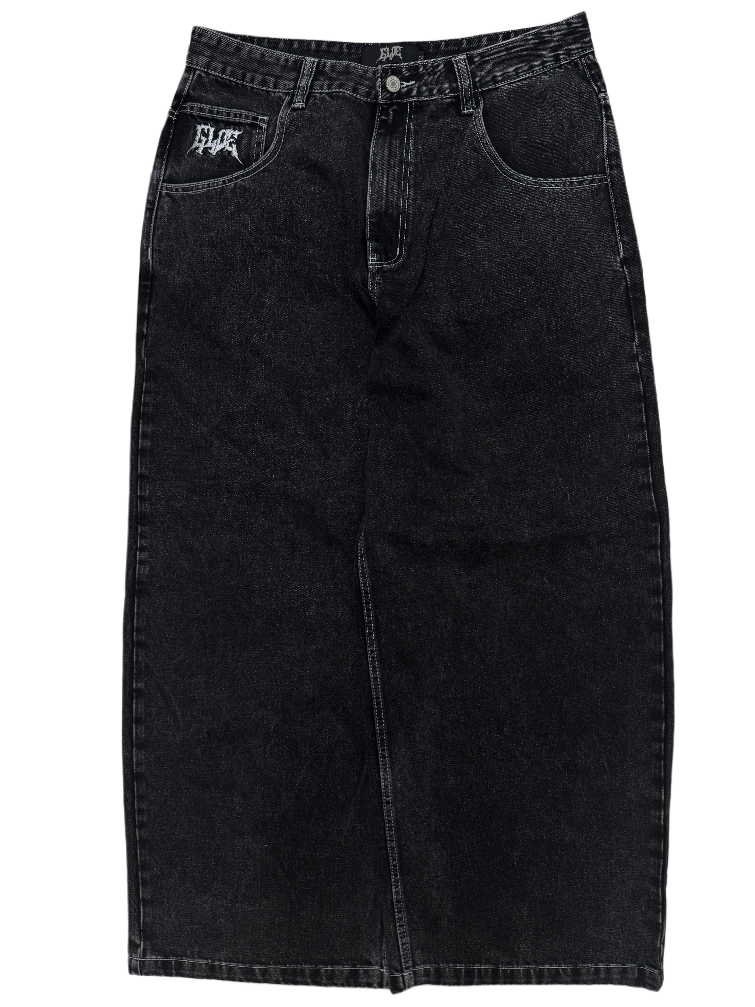 Black Wide Leg GLOE Tank Jeans