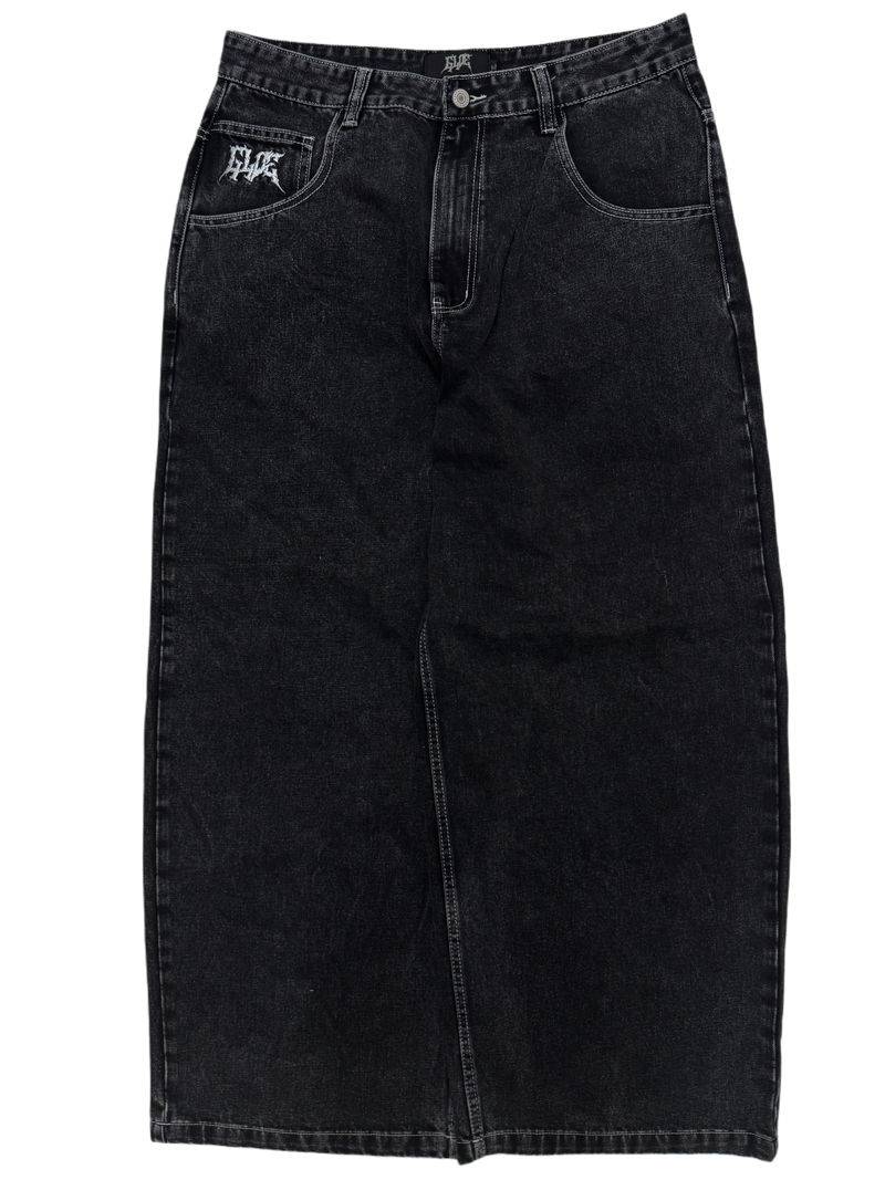 Black Wide Leg GLOE Tank Jeans