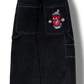 Black Wideleg GLOE Spray Can Jeans