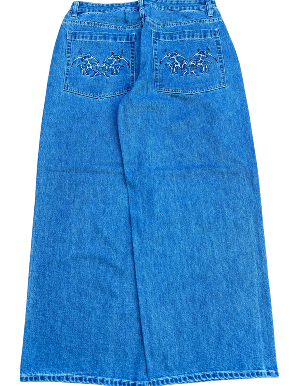 Blue Tribal Heart GLOE Jeans