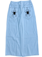 White Wideleg GLOE Spider Jeans