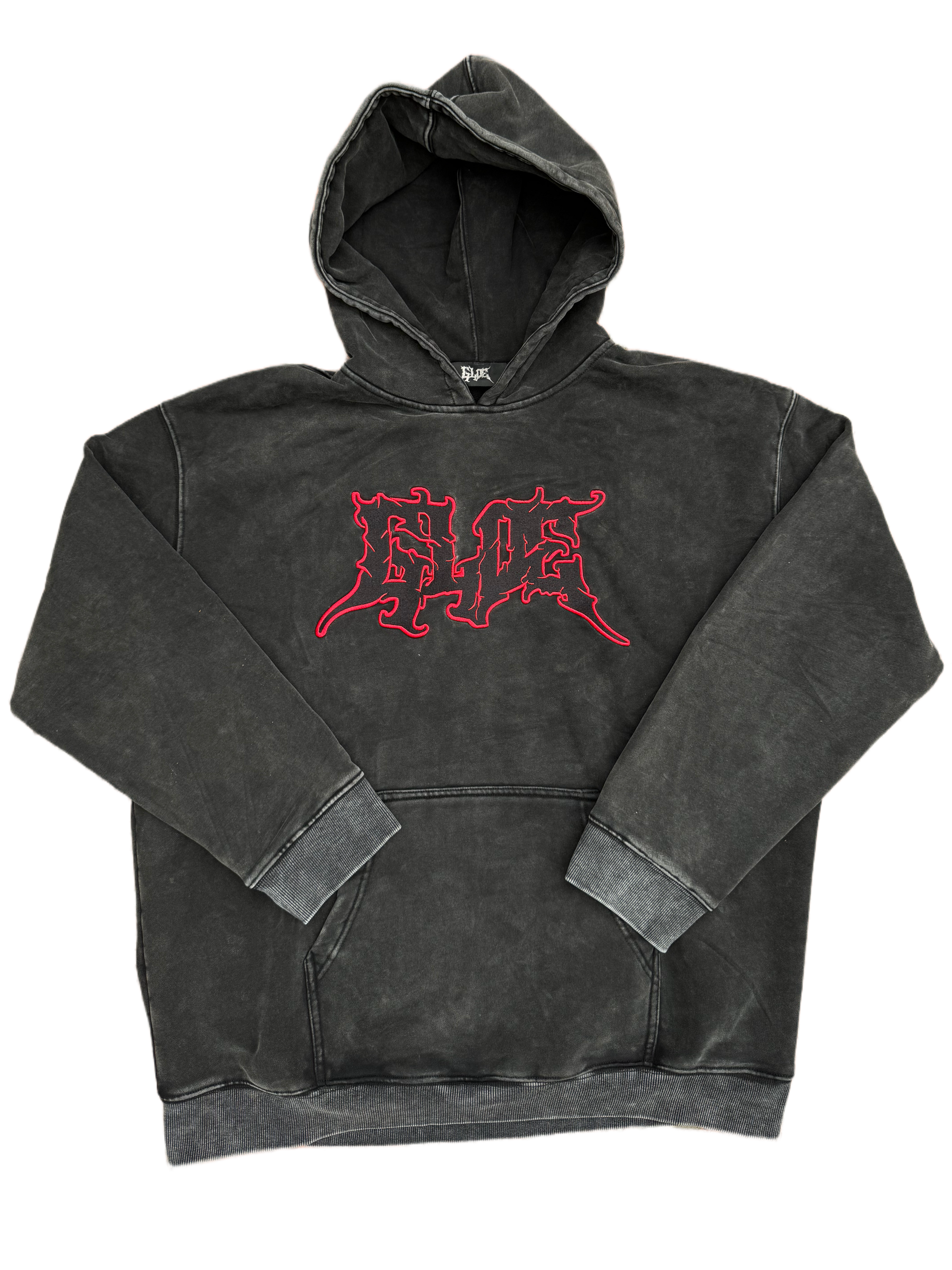 Red 2025 cross hoodie