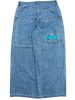 Blue Wide Leg GLOE Spell Out Jeans