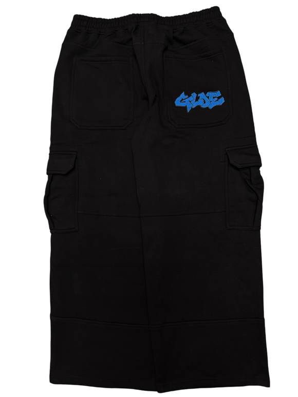 Black GLOE Baggy Cargo Sweats