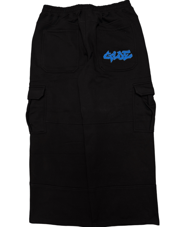 Black GLOE Baggy Cargo Sweats