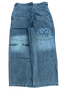 AC X GLOE GREY WASHED WIDE LEG JEANS V2