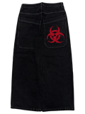 Black Wide Leg GLOE Hazard Jeans V2 - Gloe Product, Inc.