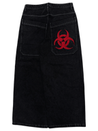 Black Wide Leg GLOE Hazard Jeans V2 - Gloe Product, Inc.
