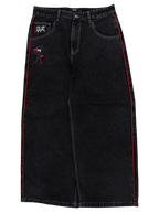 Black Wide Leg GLOE Hazard Jeans V2 - Gloe Product, Inc.